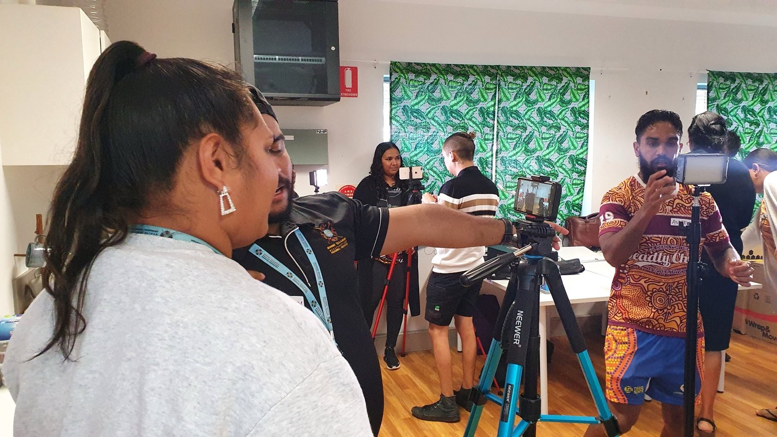 An eMotion Video course group with the trainer showing a live edit